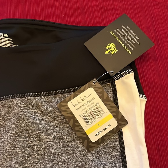 Nicole Miller Black Heather Leggings - Picture 2 of 5